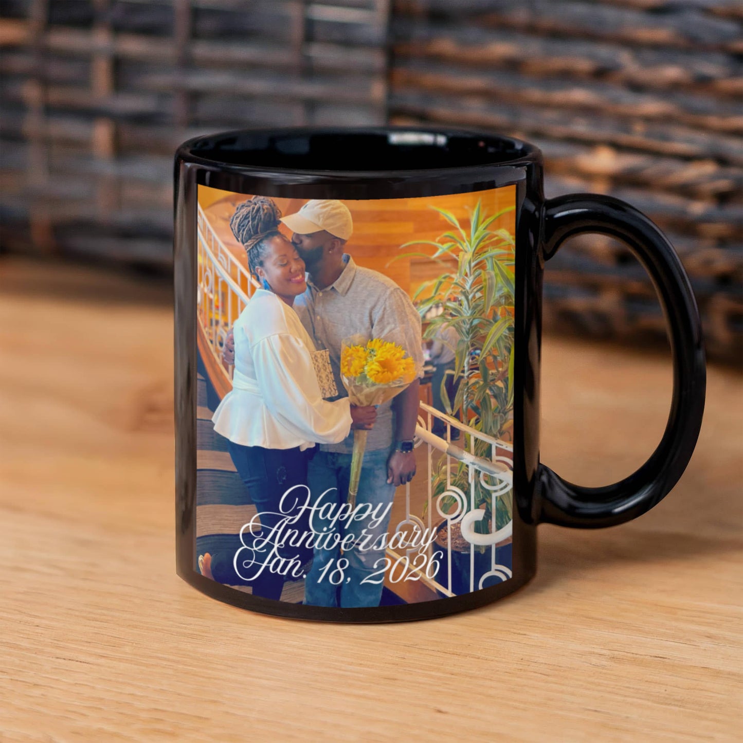 D & AJ Anniversary in black