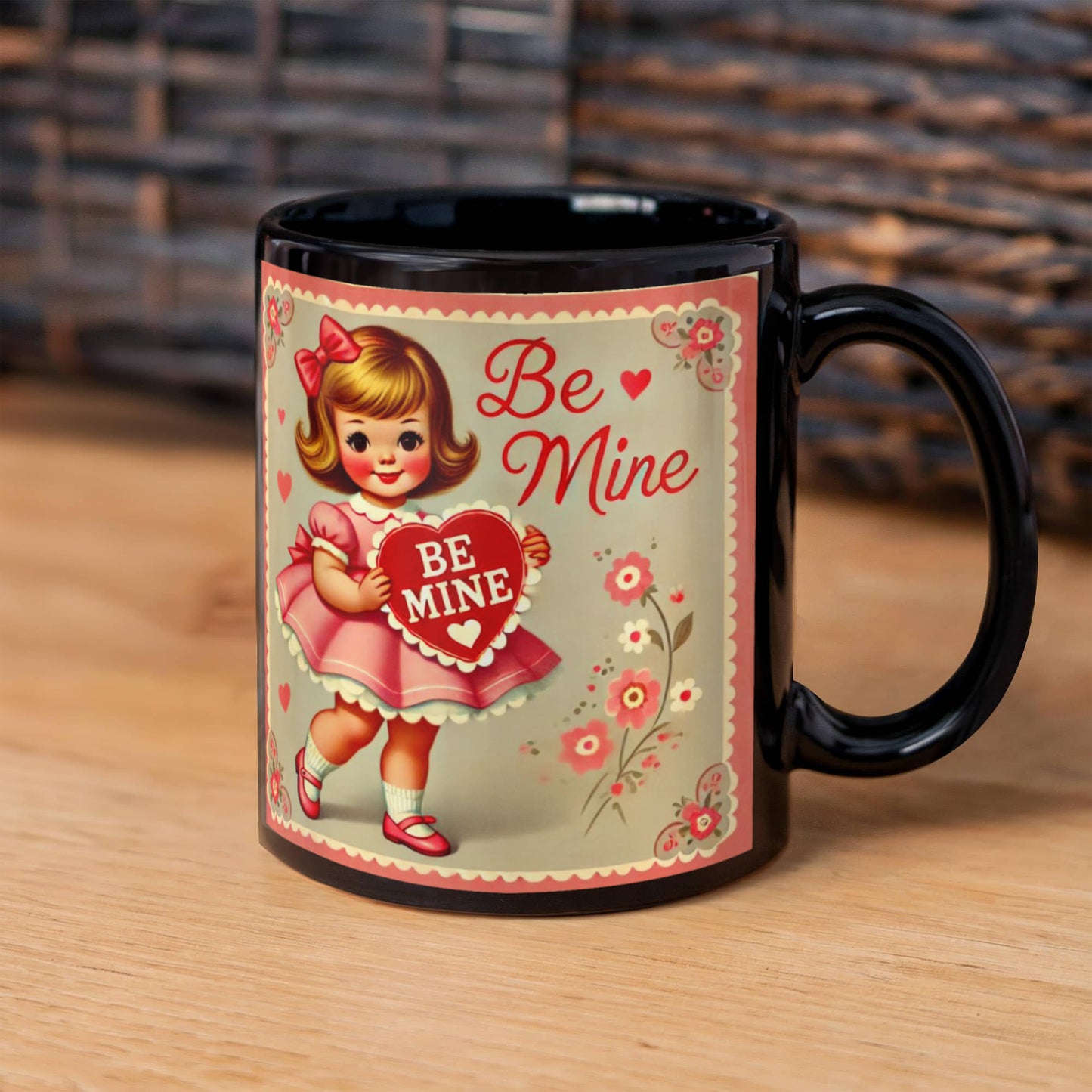 Be my Valentine girl mug