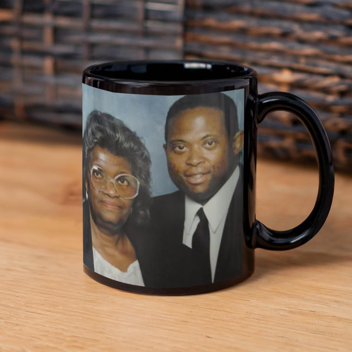 moma and  wayne again mug