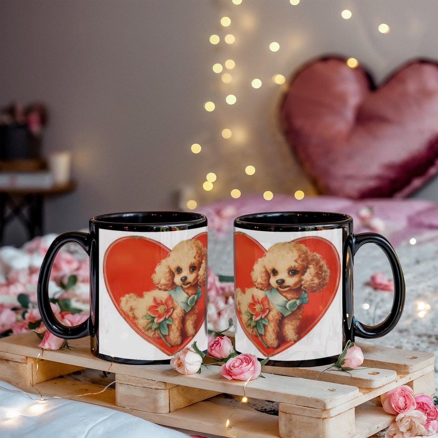 puppy dog n a heart mug