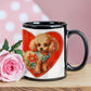 puppy dog n a heart mug