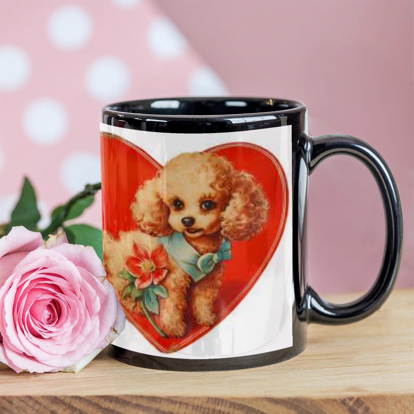 puppy dog n a heart mug