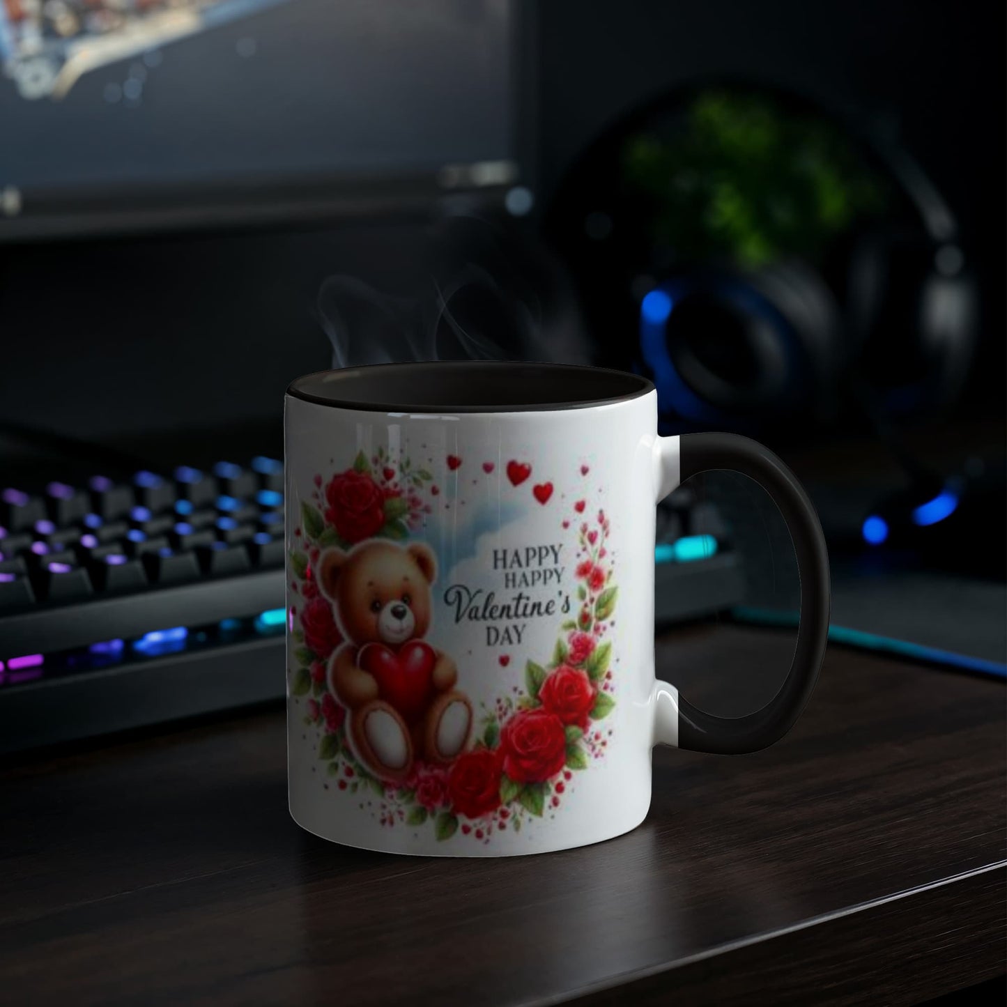 teddy bear valentine mug
