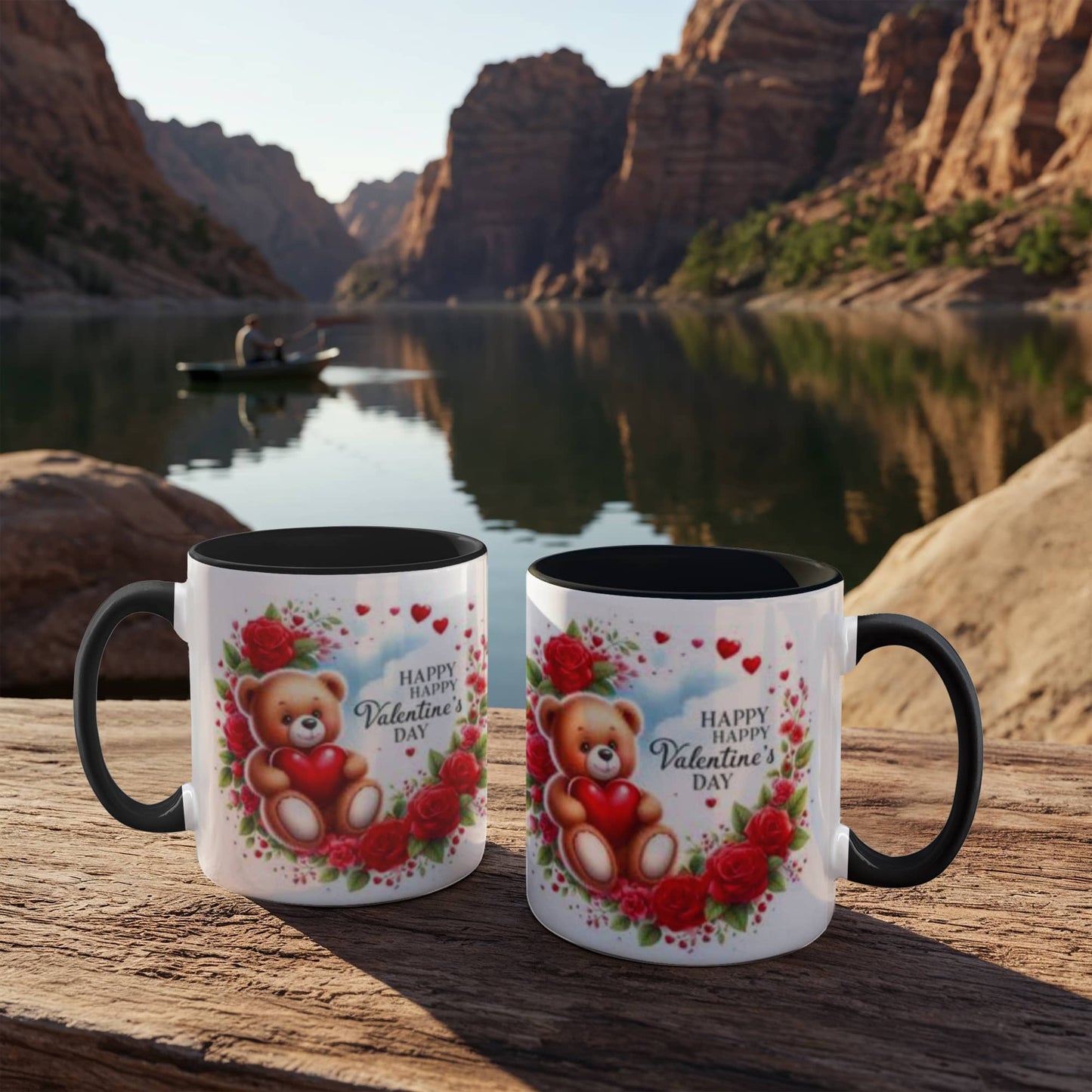 teddy bear valentine mug