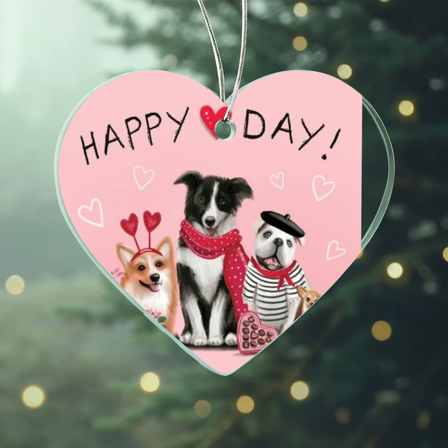 Acrylic Heart Ornament 1