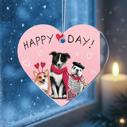 Acrylic Heart Ornament 1