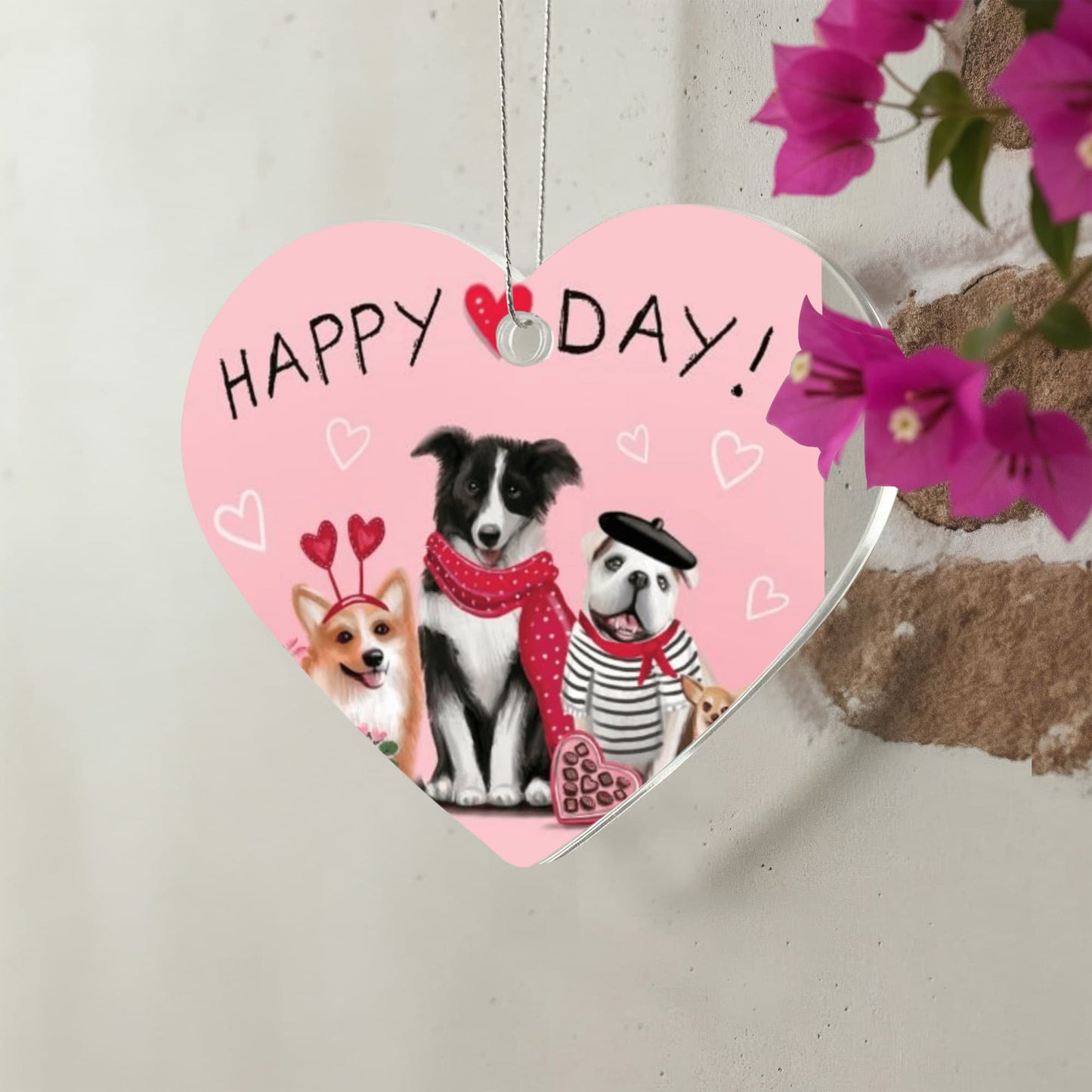 Acrylic Heart Ornament 1